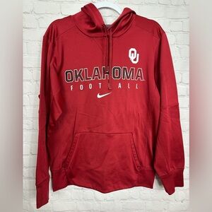 University of Oklahoma Sooners OU FOOTBALL Hoodie Sweatshirt‎ NIKE Sz S GUC